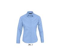 L634 SOL´S Damen Langarm Stretch Hemd Eden Bright Sky M