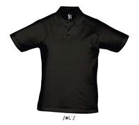 L538 SOL´S Herren Polo Shirt Prescott Deep Black XXL