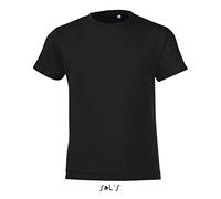 SOL´S Kids Round Collar T-Shirt Regent Fit, 8 (118/128), Black