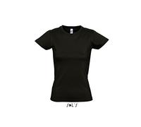 SOL'S Damen Imperial Women T-Shirt, Tiefschwarz, XXXL
