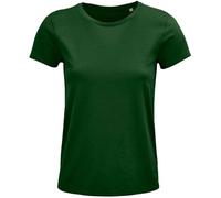 Sol's Damen-T-Shirt Crusader Kurzarm Rundhals Bio-Baumwolle Bottle Green M