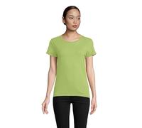 Sol's Damen T-Shirt Pioneer Kurzarm Rundhals Bio-Baumwolle Apple Green L