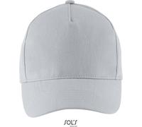 SOLS Unisex 5-Panel Sandwich Kappe Klassische Cap 00594 pure grey one size