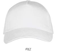 SOLS Unisex 5-Panel Sandwich Kappe Klassische Cap 00594 white one size