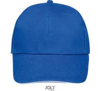 SOLS Unisex 6-Panel Baseball Kappe Klassische Cap 88100 royal blue/white one size
