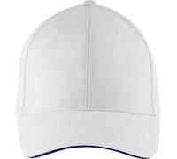 SOLS Unisex 6-Panel Baseball Kappe Klassische Cap 88100 white/navy one size