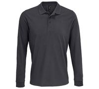 SOLS Unisex Adult Prime Pique Langarm-Poloshirt (Dunkelgrau) 3XL