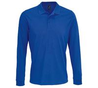 SOLS Unisex Adult Prime Pique Langarm-Poloshirt (Königsblau) XL