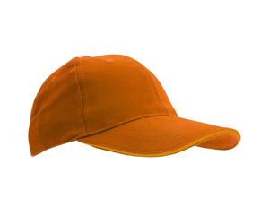 SOLS Unisex Büffel 6 Panel Baseballmütze (Orange) Einheitsgröße