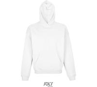 L03813 Sol´s Unisex Connor Kapuzenweatshirt Oversize-Schnitt White S