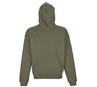 Sol's Unisex Oversize Pullover Hoddie mit Kapuze Grün (Khaki) M