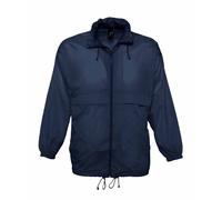SOLS Unisex Surf Windbreaker Leichtgewichtige Jacke (Marine) M