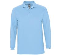 SOLS Winter II - Polo à manches longues - Homme (Bleu ciel) M