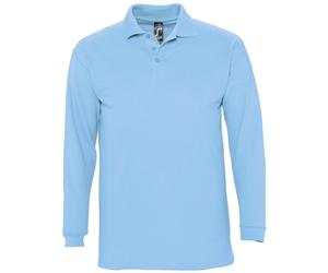 SOLS Winter II - Polo à manches longues - Homme (Bleu ciel) XL