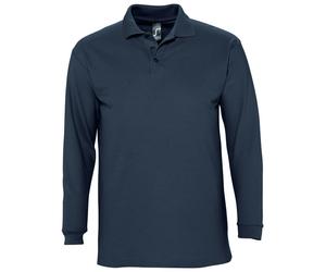 SOLS Winter II - Polo à manches longues - Homme (Bleu marine) S