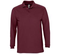SOLS Winter II - Polo à manches longues - Homme (Bordeaux) 2XL