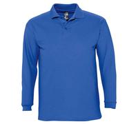 SOLS - "Winter II" Poloshirt für Herren/Damen Unisex Langärmlig (Königsblau) S