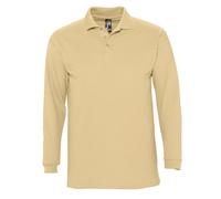 SOLS - "Winter II" Poloshirt für Herren/Damen Unisex Langärmlig (Sand) L
