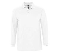 SOLS - "Winter II" Poloshirt für Herren/Damen Unisex Langärmlig (Weiß) 3XL