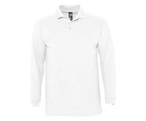 SOLS - "Winter II" Poloshirt für Herren/Damen Unisex Langärmlig (Weiß) 3XL