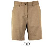 SOLS - Women´s Chino Bermuda Shorts Jasper Chestnut - Gr. - 42
