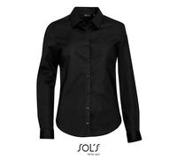 SOLS - Women´s Long Sleeve Stretch Shirt Blake Black - Gr. - XXL