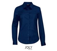 SOLS - Women´s Long Sleeve Stretch Shirt Blake Dark Blue - Gr. - XXL