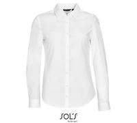 SOLS - Women´s Long Sleeve Stretch Shirt Blake White - Gr. - XS
