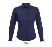 L634 SOL´S Damen Langarm Stretch Hemd Eden Dark Blue XS