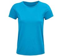 SOLS Womens/Ladies Crusader Bio-T-Shirt (Aqua Blau) M