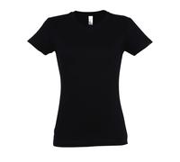 SOLS Womens/Ladies Imperial Heavy Short Sleeve T-Shirt (Deep Black) 2XL
