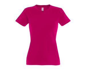 SOLS Womens/Ladies Imperial Heavy Short Sleeve T-Shirt (Fuchsia) M