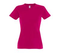 SOLS Womens/Ladies Imperial Heavy Short Sleeve T-Shirt (Fuchsia) S