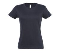 SOLS Womens/Ladies Imperial Heavy Short Sleeve T-Shirt (Navy) XL