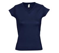SOLs Womens/Ladies Moon V Neck Kurzarm T-Shirt (French Navy) M