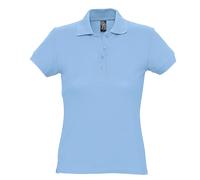 SOLS Womens/Ladies Passion Pique Short Sleeve Polo Shirt (Himmelblau) M