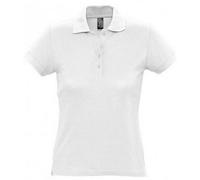 SOLS Womens/Ladies Passion Pique Short Sleeve Polo Shirt (Weiß) M