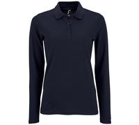SOLS Womens/Ladies Perfect Long Sleeve Pique Polo Shirt (French Navy) 3XL