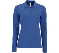 SOLS Womens/Ladies Perfect Long Sleeve Pique Polo Shirt (Königsblau) 3XL
