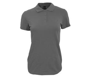 SOLS Womens/Ladies Perfect Pique Short Sleeve Polo Shirt (Dunkelgrau) M