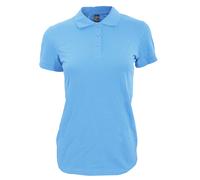 SOLS Womens/Ladies Perfect Pique Short Sleeve Polo Shirt (Himmelblau) 2XL