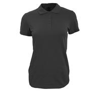 SOLS Womens/Ladies Perfect Pique Short Sleeve Polo Shirt (Schwarz) L