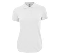 SOLS Womens/Ladies Perfect Pique Short Sleeve Polo Shirt (Weiß) S