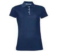 SOLS Womens/Ladies Performer Kurzarm-Pique-Poloshirt (French Navy) L