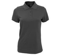 SOLs Womens/Ladies Prime Pique Polo Shirt (Dunkelgrau) M