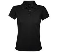 SOLs Womens/Ladies Prime Pique Polo Shirt (Schwarz) XL