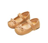 SoLu DAY8 Prinzessinnen Schuhe Mädchen Festlich Fasching Kinder Lederschuhe Für Mädchen Elegant Modische Karneval Formelle Bequem rutschfeste Verkleidung Hochzeit Performance (Khaki, 25 EU)