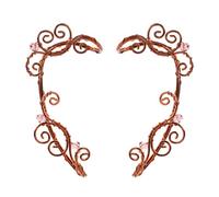 SOLUSTRE 1 Paar Vintage Ohrmanschetten Ohrringe aus Metall Ohrclips ohne Piercing für Frauen Feen Ohrschmuck für Halloween Cosplay Hochzeit und Party