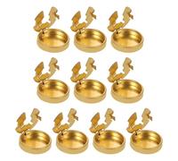 SOLUSTRE 10 Stück Nähknopfüberzüge aus Kupfer Gelbe Knopfdekoration mit Minimalistischer Optik Vielseitiges Design für Herren und Damenshirts bei Formellen Anlässen