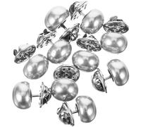 SOLUSTRE 10 Stück Perlmuttknöpfe ohne Nähen für Kleidung und Weste Elegante und Modische Broschenknöpfe aus Perle und Metall für Selbstgemacht Geschenke